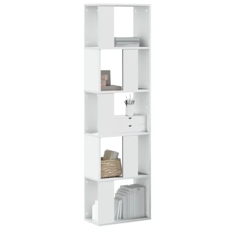 Librería 5 niveles madera ingeniería blanca 45x23,5x162,5 cm de , Librerías y estanterías - Ref: Foro24-852780, Precio: 49,53...
