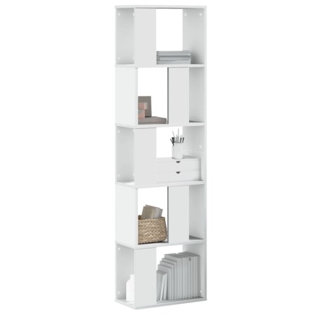 Librería 5 niveles madera ingeniería blanca 45x23,5x162,5 cm de , Librerías y estanterías - Ref: Foro24-852780, Precio: 50,14...