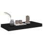 Estantes flotantes de pared 2 uds MDF negro 50x23x3,8 cm en Estanterías | Comprar online en Foru.es