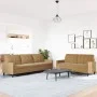 Zweiteiliges Sofaset mit braunen Samtkissen. von , Sofas - Ref: Foro24-3278478, Preis: 515,35 €, Rabatt: %