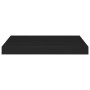 Estantes flotantes de pared 4 uds negro MDF 50x23x3,8 cm en Estanterías | Comprar online en Foru.es