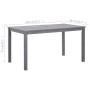 Mesa de jardín madera maciza de acacia gris lavado 140x80x74 cm de vidaXL, Mesas de jardín - Ref: Foro24-311849, Precio: 199,...