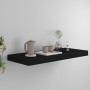 Estante flotante de pared negro MDF 60x23,5x3,8 cm en Estanterías | Comprar online en Foru.es