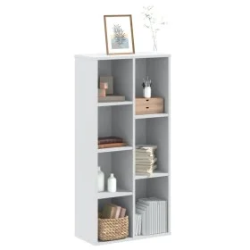 Estantería de madera de ingeniería blanca 50x25x105 cm de , Librerías y estanterías - Ref: Foro24-852789, Precio: 50,63 €, De...