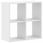 Estantería de madera de ingeniería blanca 68,5x32x68,5 cm de , Librerías y estanterías - Ref: Foro24-852825, Precio: 49,01 €,...