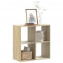 Estantería madera de ingeniería roble Sonoma 68,5x32x68,5 cm de , Librerías y estanterías - Ref: Foro24-852827, Precio: 39,76...