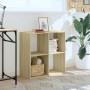 Estantería madera de ingeniería roble Sonoma 68,5x32x68,5 cm de , Librerías y estanterías - Ref: Foro24-852827, Precio: 39,76...