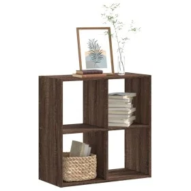 Estantería de madera ingeniería marrón roble 68,5x32x68,5 cm de , Librerías y estanterías - Ref: Foro24-852831, Precio: 45,21...