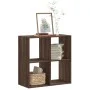 Estantería de madera ingeniería marrón roble 68,5x32x68,5 cm de , Librerías y estanterías - Ref: Foro24-852831, Precio: 45,21...