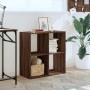 Estantería de madera ingeniería marrón roble 68,5x32x68,5 cm de , Librerías y estanterías - Ref: Foro24-852831, Precio: 45,56...