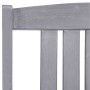 Sillas de jardín 4 unidades madera maciza de acacia gris de vidaXL, Sillas de jardín - Ref: Foro24-311875, Precio: 245,13 €, ...