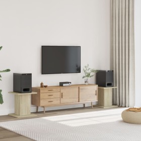 Soportes altavoces 2 uds madera roble Sonoma 30x30x40 cm de , Soportes para altavoces - Ref: Foro24-852647, Precio: 48,55 €, ...