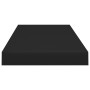 Estante flotante de pared 4 uds MDF negro 60x23,5x3,8 cm en Estanterías | Comprar online en Foru.es
