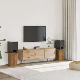 Soportes altavoces 2 uds madera roble artesano 30x30x40 cm de , Soportes para altavoces - Ref: Foro24-852653, Precio: 59,81 €...