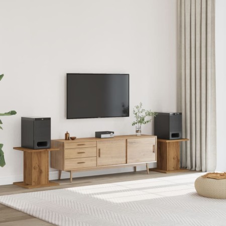 Soportes altavoces 2 uds madera roble artesano 30x30x40 cm de , Soportes para altavoces - Ref: Foro24-852653, Precio: 47,89 €...