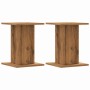 Soportes altavoces 2 uds madera roble artesano 30x30x40 cm de , Soportes para altavoces - Ref: Foro24-852653, Precio: 47,89 €...