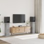 Soportes altavoces 2 uds madera gris hormigón 30x30x80 cm de , Soportes para altavoces - Ref: Foro24-852666, Precio: 63,33 €,...
