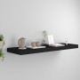 Estante flotante de pared MDF negro 80x23,5x3,8 cm en Estanterías | Comprar online en Foru.es