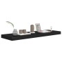 Estante flotante de pared MDF negro 80x23,5x3,8 cm en Estanterías | Comprar online en Foru.es