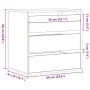 Cajonera de esquina madera de ingeniería negra 60x41x58 cm de , Cajoneras - Ref: Foro24-852844, Precio: 96,85 €, Descuento: %