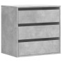 Cajonera de esquina madera ingeniería gris hormigón 60x41x58 cm de , Cajoneras - Ref: Foro24-852846, Precio: 89,54 €, Descuen...