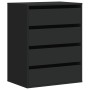 Cajonera de esquina madera de ingeniería negra 60x41x76 cm de , Cajoneras - Ref: Foro24-852871, Precio: 116,47 €, Descuento: %