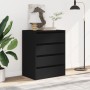 Cajonera de esquina madera de ingeniería negra 60x41x76 cm de , Cajoneras - Ref: Foro24-852871, Precio: 116,47 €, Descuento: %