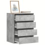 Cajonera de esquina madera ingeniería gris hormigón 60x41x76 cm de , Cajoneras - Ref: Foro24-852873, Precio: 106,08 €, Descue...