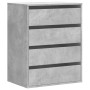 Cajonera de esquina madera ingeniería gris hormigón 60x41x76 cm de , Cajoneras - Ref: Foro24-852873, Precio: 106,08 €, Descue...