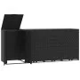 Cobertizo de 4 contenedores de basura acero negro 276x79x117 cm de , Soportes para contenedores de residuos - Ref: Foro24-327...