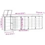 Cobertizo para 5 cubos de basura acero antracita 345x79x117 cm de , Soportes para contenedores de residuos - Ref: Foro24-3279...