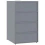 Cobertizo de 2 contenedores de basura acero gris 138x79x117 cm de , Soportes para contenedores de residuos - Ref: Foro24-3279...