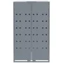 Cobertizo de contenedor de basura acero gris 69x79x117 cm de , Soportes para contenedores de residuos - Ref: Foro24-4008428, ...