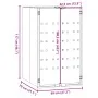 Cobertizo de contenedor de basura acero gris 69x79x117 cm de , Soportes para contenedores de residuos - Ref: Foro24-4008428, ...