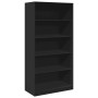 Armario de madera contrachapada negro 100x50x200 cm de , Armarios roperos - Ref: Foro24-3307730, Precio: 202,68 €, Descuento: %