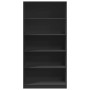Armario de madera contrachapada negro 100x50x200 cm de , Armarios roperos - Ref: Foro24-3307730, Precio: 202,68 €, Descuento: %