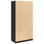 Armario de madera contrachapada negro 100x50x200 cm de , Armarios roperos - Ref: Foro24-3307730, Precio: 202,68 €, Descuento: %