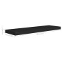 Estantes flotantes de pared 4 uds MDF negro 80x23,5x3,8 cm en Estanterías | Comprar online en Foru.es