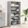 Armario de madera contrachapada gris hormigón 100x50x200 cm de , Armarios roperos - Ref: Foro24-3307732, Precio: 191,51 €, De...
