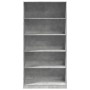 Armario de madera contrachapada gris hormigón 100x50x200 cm de , Armarios roperos - Ref: Foro24-3307732, Precio: 191,51 €, De...