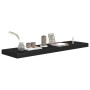 Estante flotante de pared MDF negro 90x23,5x3,8 cm en Estanterías | Comprar online en Foru.es