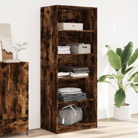 Armario madera de ingeniería color roble ahumado 80x50x200 cm de , Armarios roperos - Ref: Foro24-3307724, Precio: 131,36 €, ...