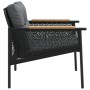 Juego de muebles de jardín con cojines 4 piezas acero negro de , Conjuntos de jardín - Ref: Foro24-4009302, Precio: 288,29 €,...