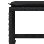 Set de comedor jardín 11 pzas con cojines ratán sintético negro de , Conjuntos de jardín - Ref: Foro24-3210787, Precio: 467,5...