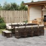 Set muebles de jardín 13 pzas y cojines ratán sintético marrón de , Conjuntos de jardín - Ref: Foro24-3210801, Precio: 679,31...