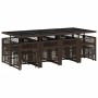 Set muebles de jardín 13 pzas y cojines ratán sintético marrón de , Conjuntos de jardín - Ref: Foro24-3210801, Precio: 679,31...