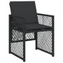 Set de comedor de jardín 9 pzas y cojines ratán sintético negro de , Conjuntos de jardín - Ref: Foro24-3210739, Precio: 509,0...