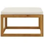 Garden furniture 3 pcs cream cushions solid acacia wood by vidaXL, Modular outdoor sofas - Ref: Foro24-311855, Price: 268,92 ...