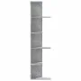 Estantería pared esquina madera gris hormigón 36,5x36,5x140 cm de , Estantes y estanterías - Ref: Foro24-852630, Precio: 50,3...