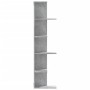 Estantería pared esquina madera gris hormigón 36,5x36,5x140 cm de , Estantes y estanterías - Ref: Foro24-852630, Precio: 47,3...